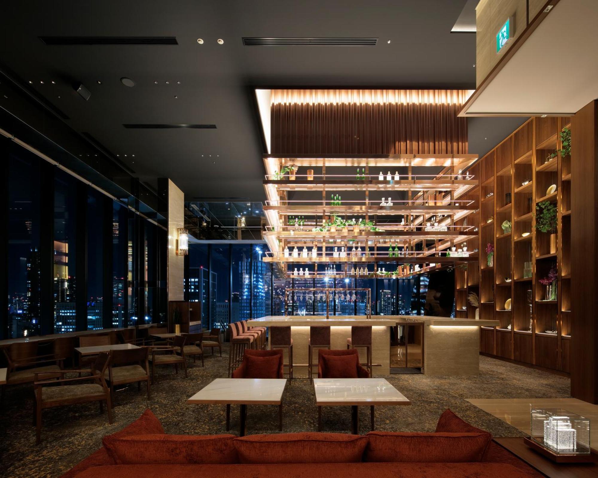 Candeo Hotels Osaka The Tower Eksteriør bilde The lounge at the 36th floor