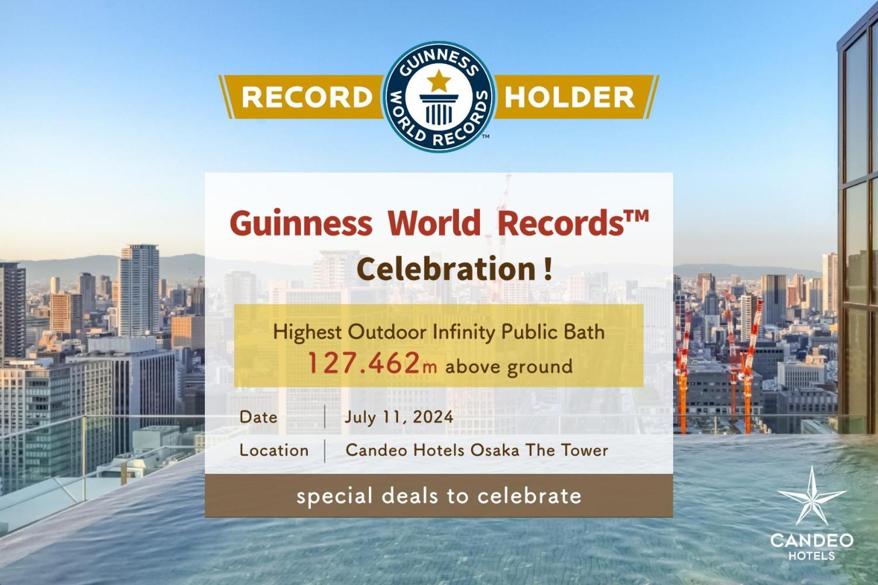 Candeo Hotels Osaka The Tower Eksteriør bilde The certificate of the record holder